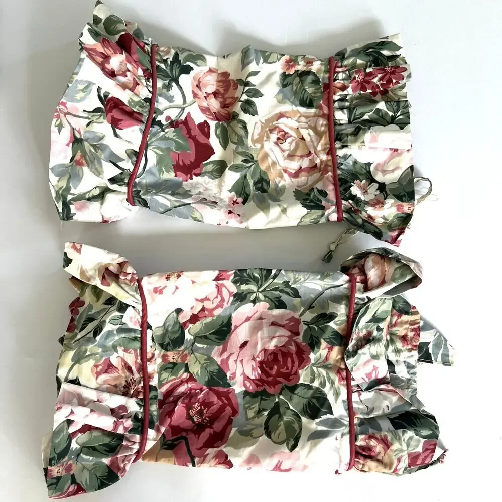 Croscill Arbor Rose bolster pillow cover - set of 2